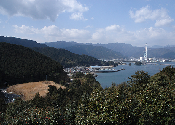 尾鷲湾を望める見晴らしのよい公園