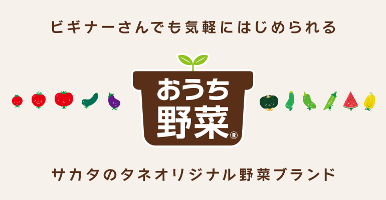 ビギナーさんでも気軽にはじめられる おうち野菜 サカタのタネ オリジナル野菜ブランド