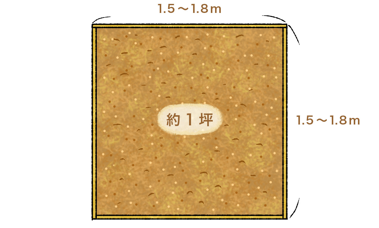 約1坪の面積を表した図