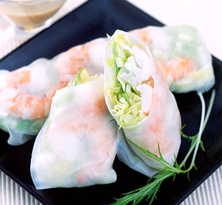 スイートららキャベツとエビのエスニック風生春巻き｜サカタキッチン