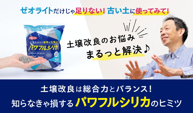 土壌改良のお悩み まるっと解決♪土壌改良は総合力とバランス！知らなきゃ損する「パワフルシリカ」 のヒミツ