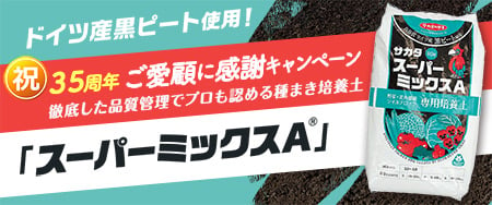 徹底した品質管理でプロも認める種まき培養土「スーパーミックスA(R)」